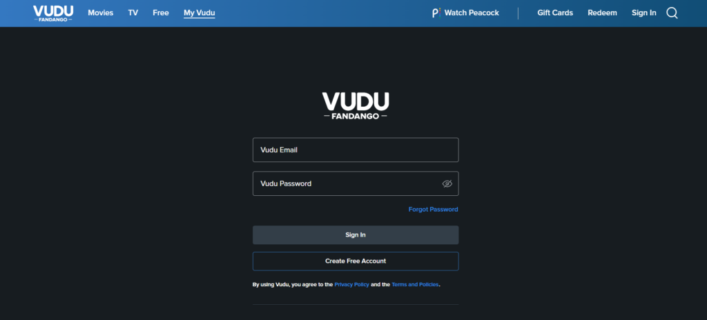 vudu.com/start